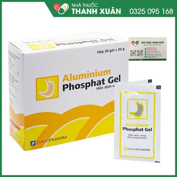 Aluminium Phosphat Gel - Làm dịu các triệu chứng do tăng acid dạ dày